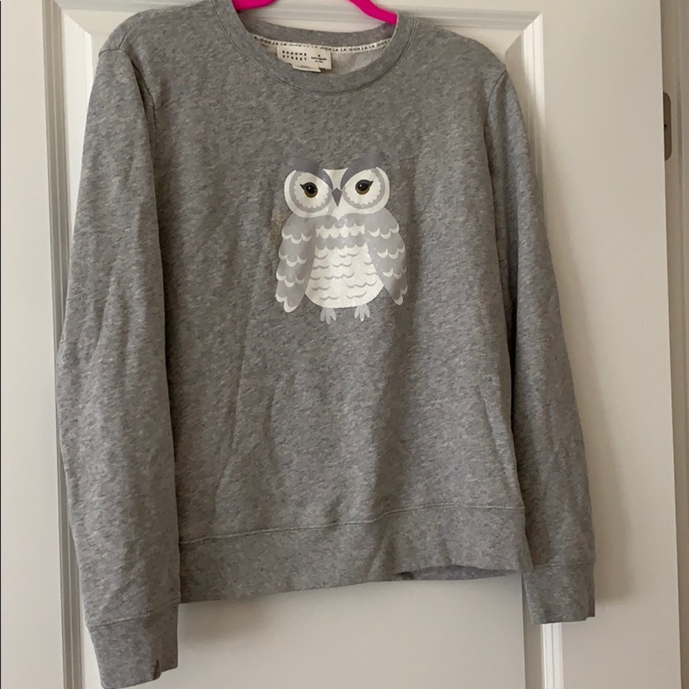 Kate Spade Broome Street Owl Sweatshirt- Med